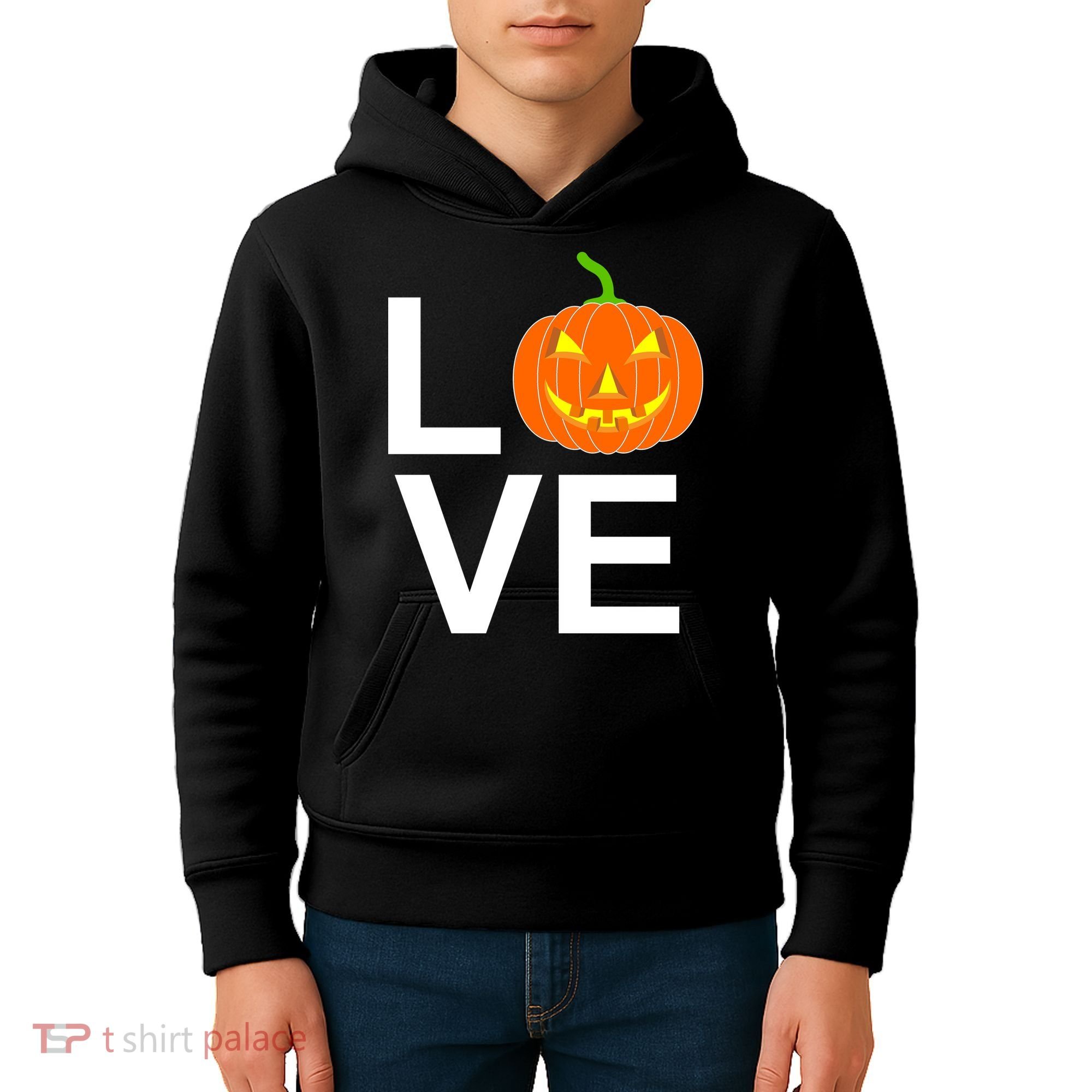 Pumpkin Love Halloween Kids Hoodie
