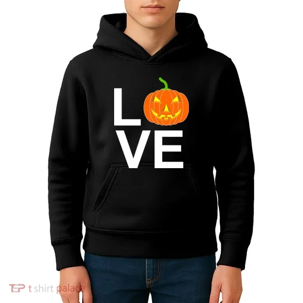 Pumpkin Love Halloween Kids Hoodie