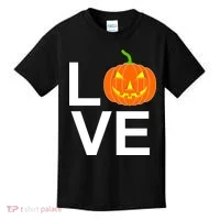 Pumpkin Love Halloween Kids T-Shirt thumb 0