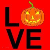 Pumpkin Love Halloween Santa Hat thumb 1