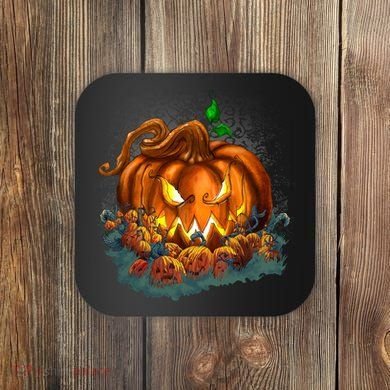 Pumpkin Patch Halloween Coaster