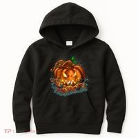 Pumpkin Patch Halloween Kids Hoodie thumb 0