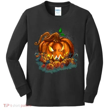 Pumpkin Patch Halloween Kids Long Sleeve Shirt