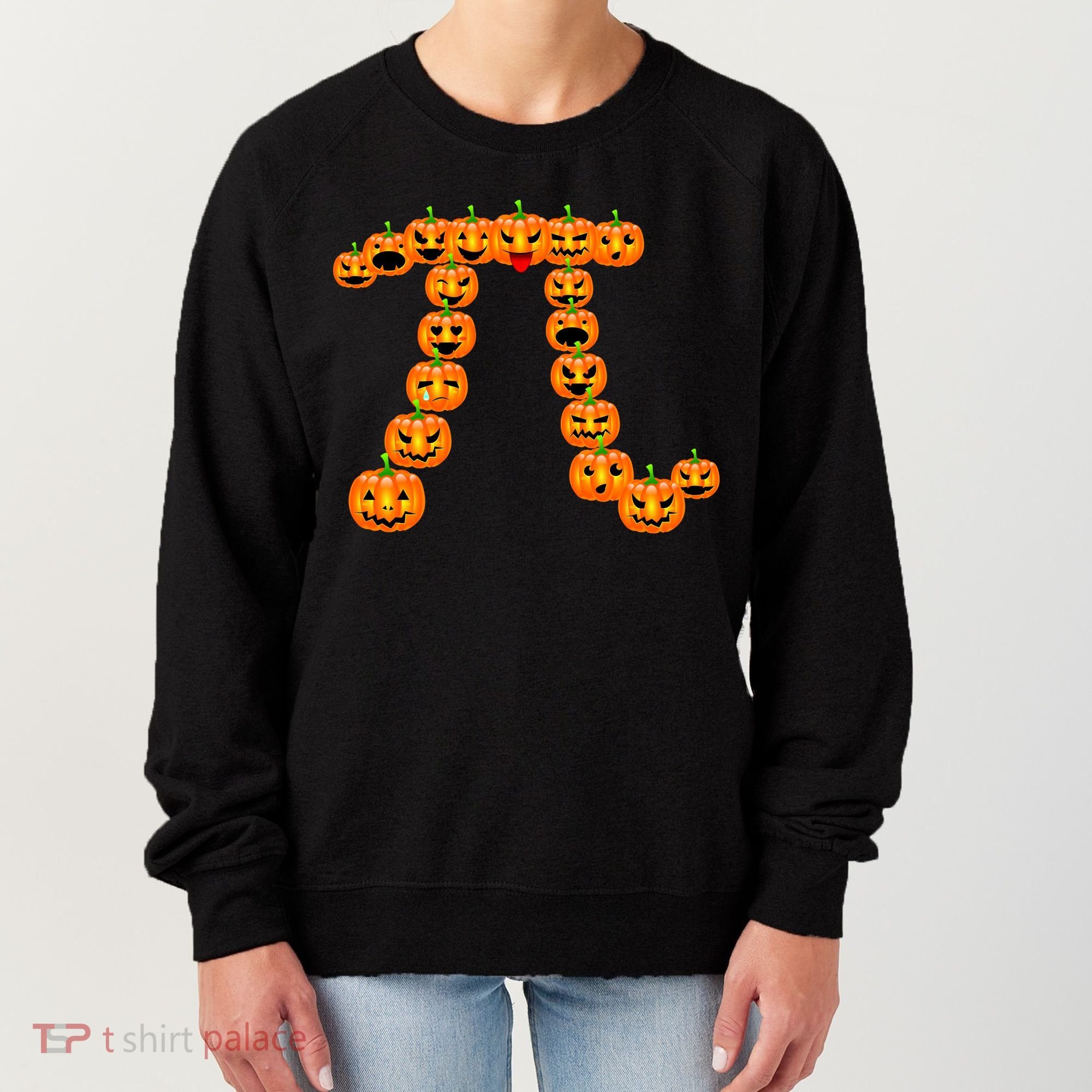 Pumpkin Pi Emoji's Halloween Math 3.14 Women's Sweatshirt