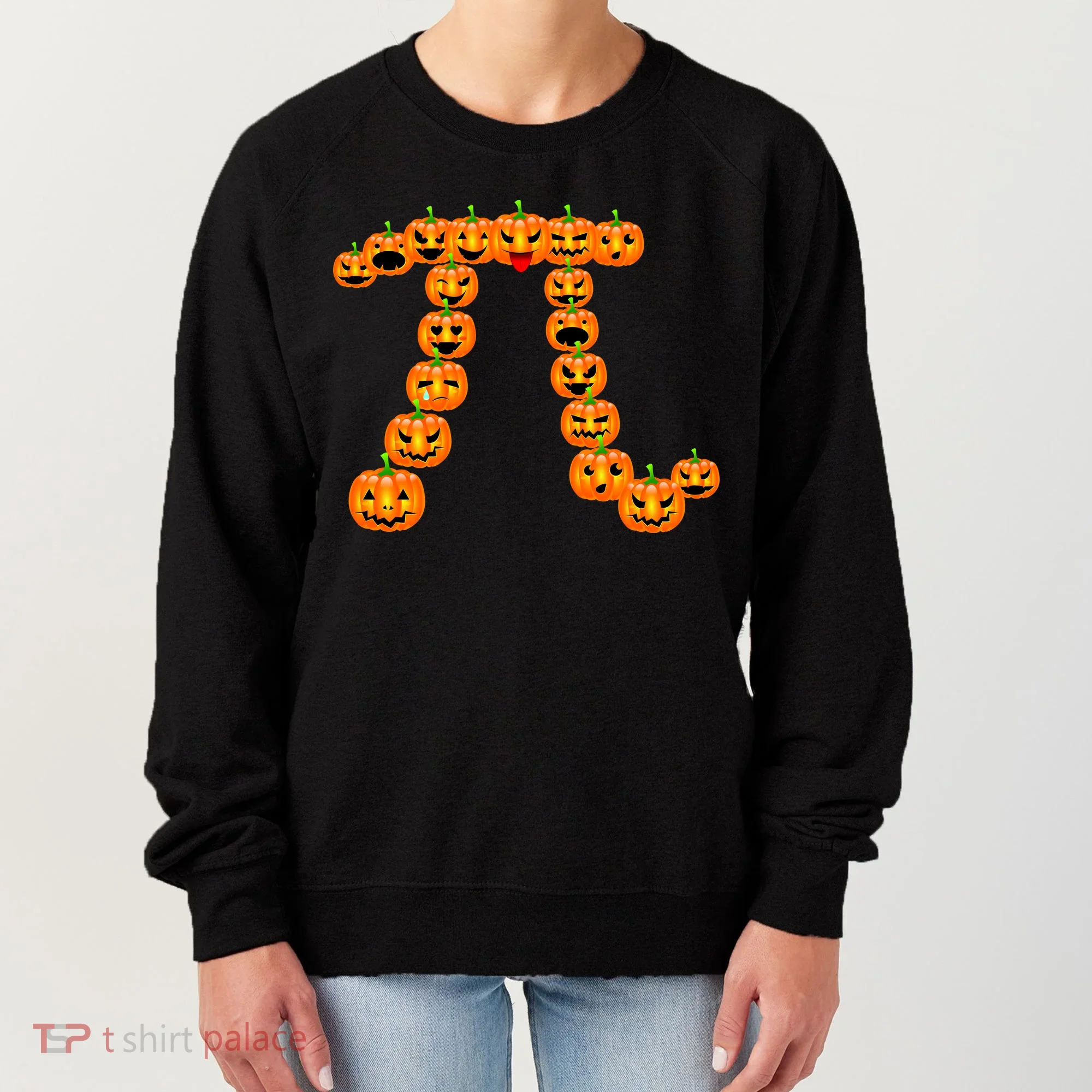 Pumpkin Pi Emoji's Halloween Math 3.14 Women's Sweatshirt