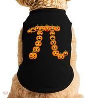 Pumpkin Pi Emoji's Halloween Math 3.14 Doggie Tank thumb 0