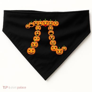 Pumpkin Pi Emoji's Halloween Math 3.14 USA-Made Doggie Bandana