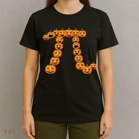 Pumpkin Pi Emoji's Halloween Math 3.14 T-Shirt thumb 4