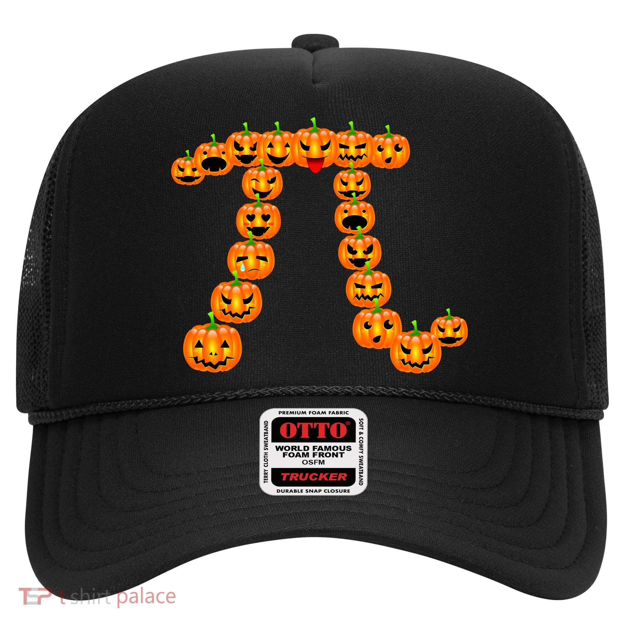 Pumpkin Pi Emoji's Halloween Math 3.14 Hat