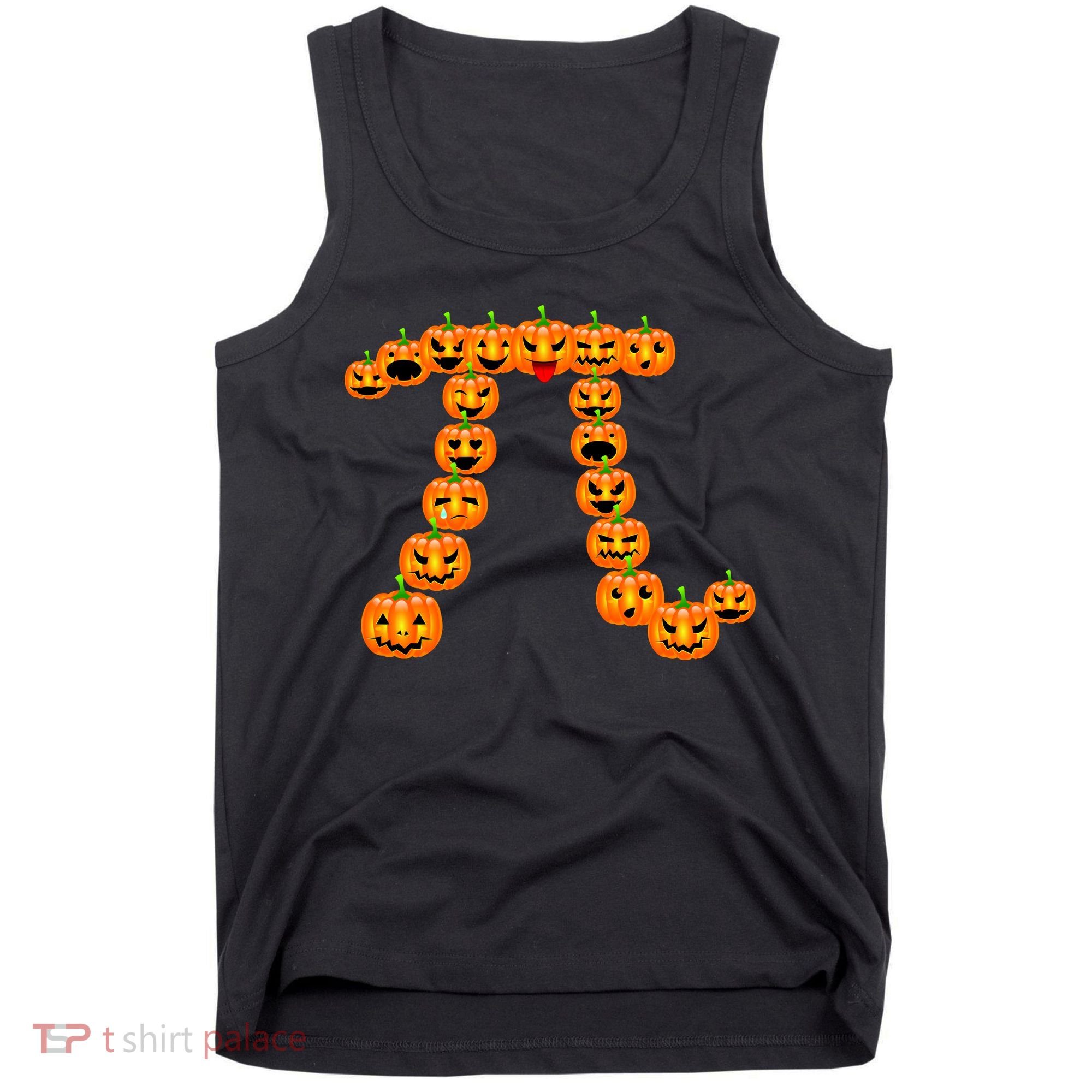 Pumpkin Pi Emoji's Halloween Math 3.14 Tank Top