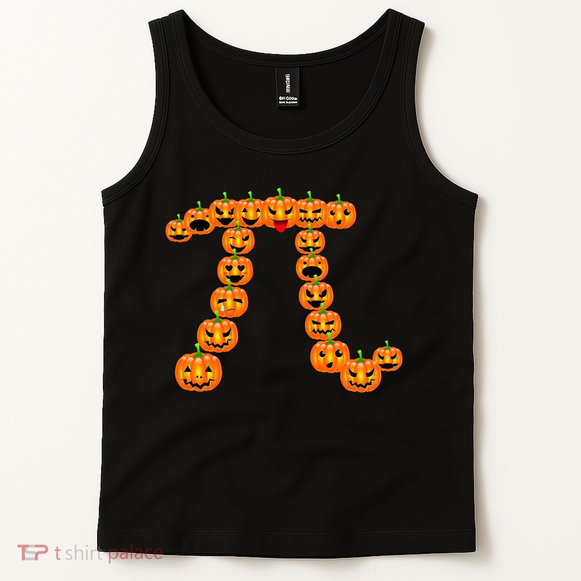 Pumpkin Pi Emoji's Halloween Math 3.14 Tank Top