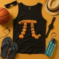 Pumpkin Pi Emoji's Halloween Math 3.14 Tank Top thumb 4