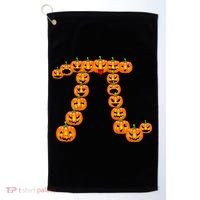 Pumpkin Pi Emoji's Halloween Math 3.14 Golf Towel thumb 0