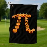 Pumpkin Pi Emoji's Halloween Math 3.14 Golf Towel thumb 1
