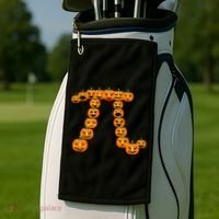 Pumpkin Pi Emoji's Halloween Math 3.14 Golf Towel thumb 2