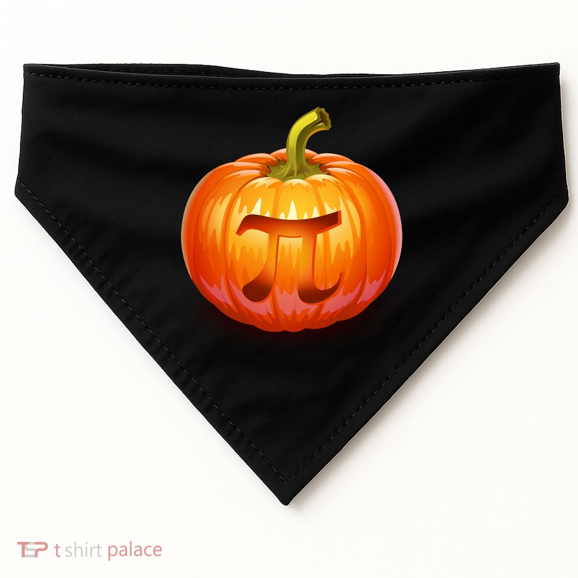 Pumpkin Pi Jack O Lantern USA-Made Doggie Bandana