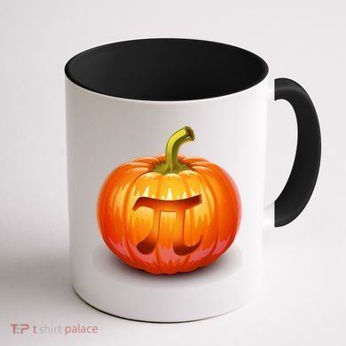 Pumpkin Pi Jack O Lantern Coffee Mug back