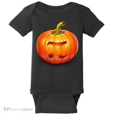 Pumpkin Pi Jack O Lantern Baby Bodysuit