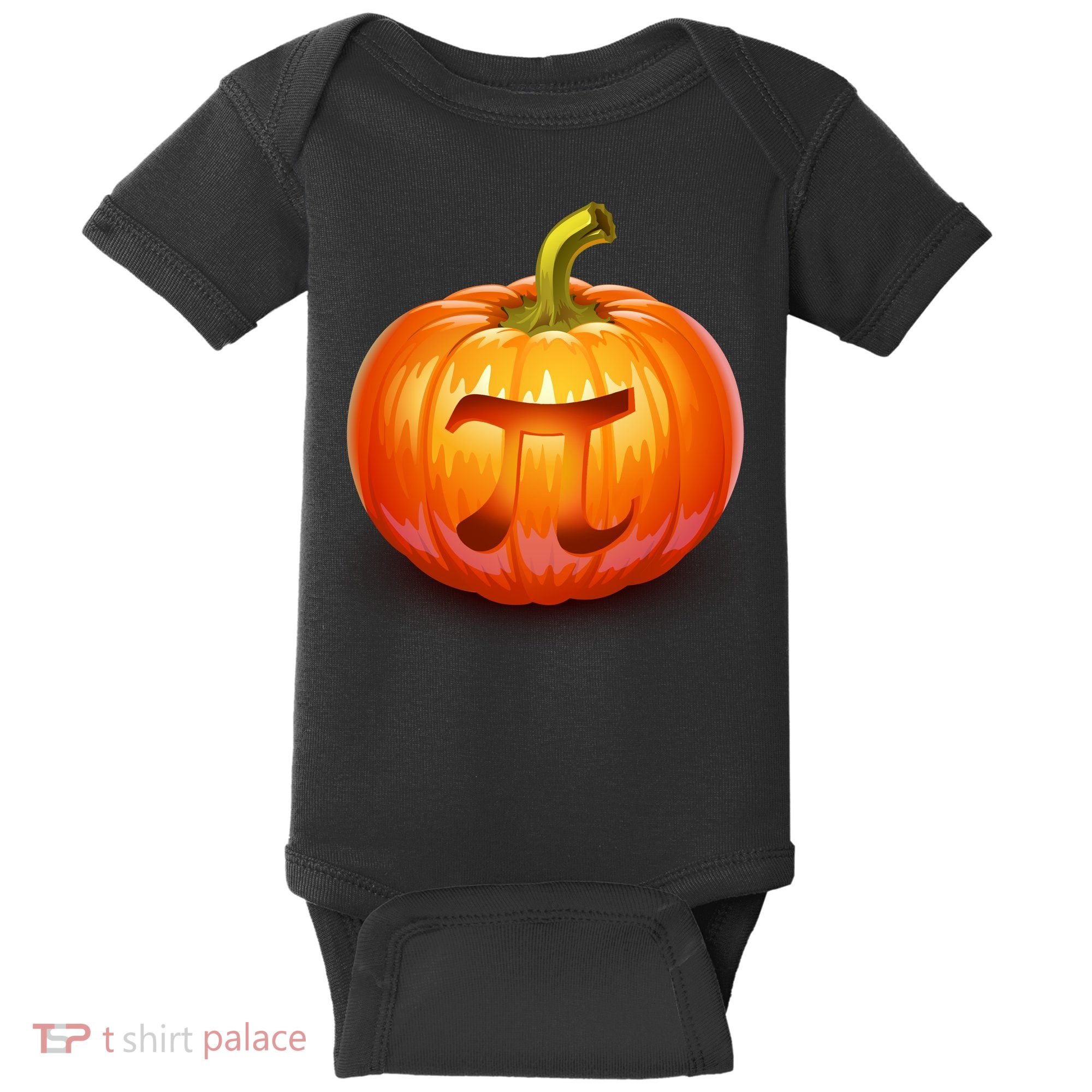 Pumpkin Pi Jack O Lantern Baby Bodysuit