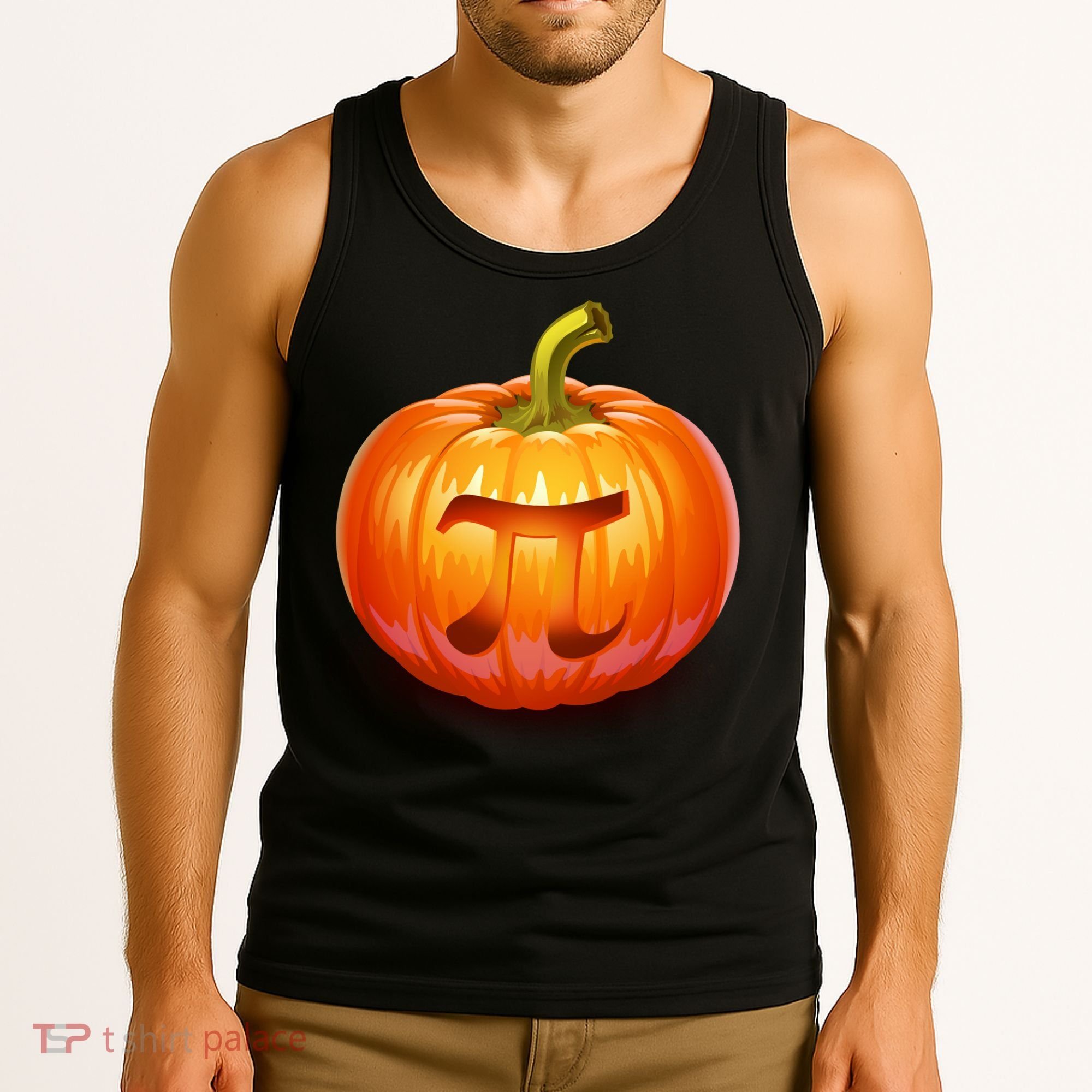 Pumpkin Pi Jack O Lantern Tank Top