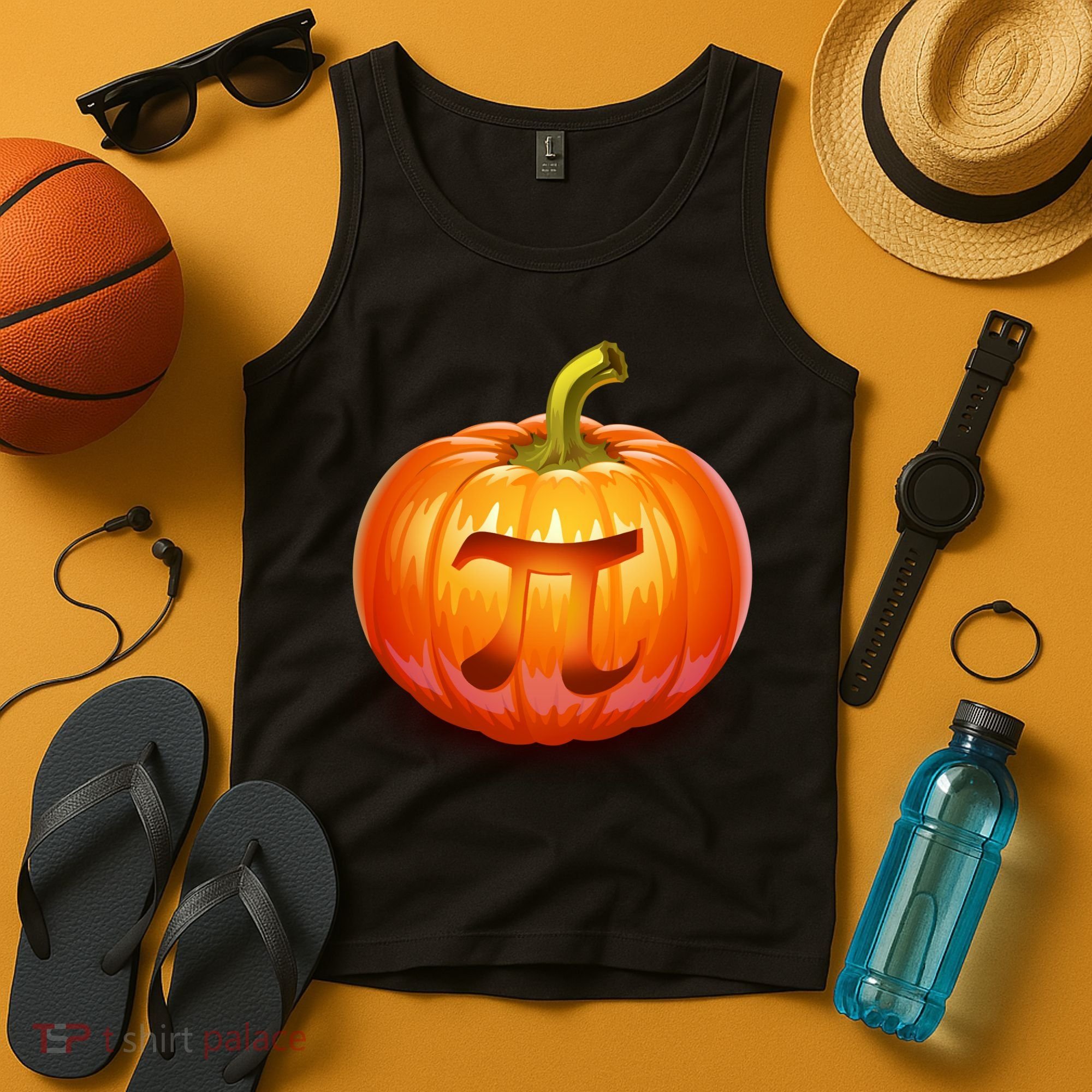 Pumpkin Pi Jack O Lantern Tank Top