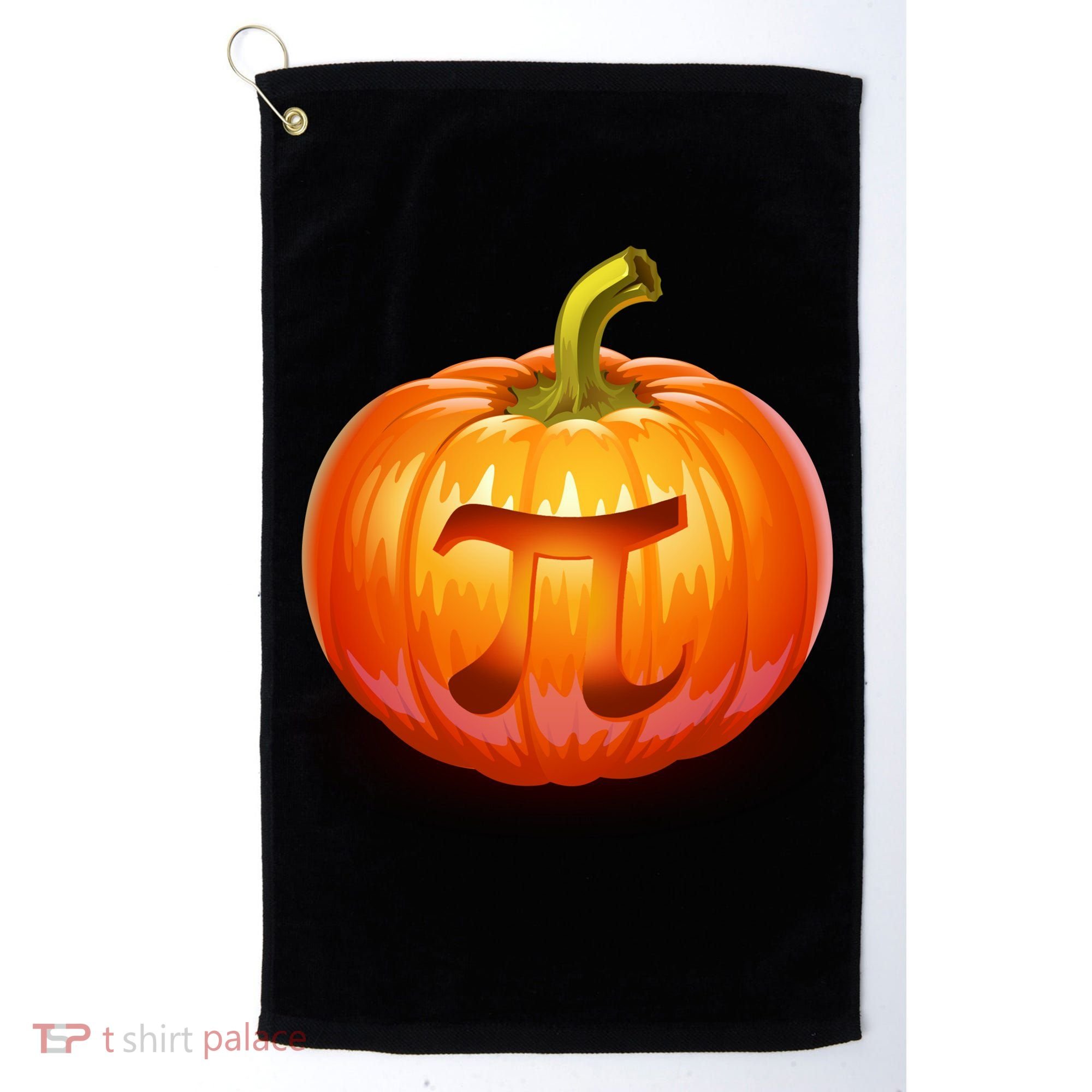 Pumpkin Pi Jack O Lantern Golf Towel