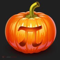 Pumpkin Pi Jack O Lantern Golf Towel thumb 3