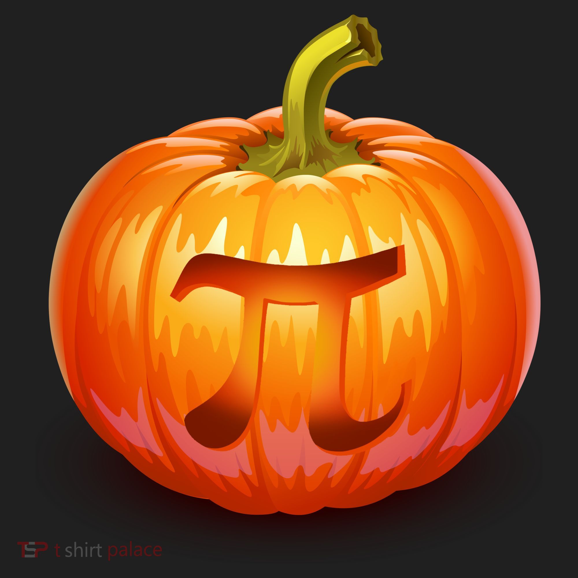 Pumpkin Pi Jack O Lantern Golf Towel