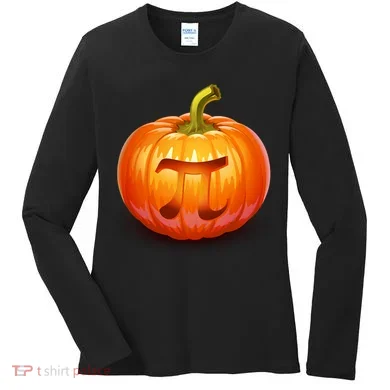 Pumpkin Pi Jack O Lantern Women's Long Sleeve Shirt