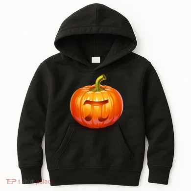Pumpkin Pi Jack O Lantern Kids Hoodie