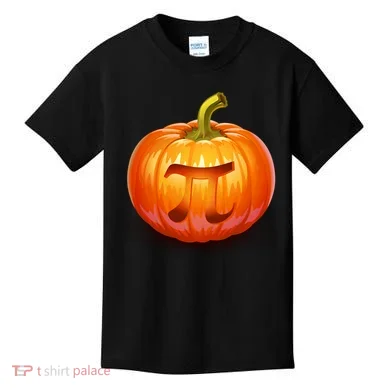 Pumpkin Pi Jack O Lantern Kids T-Shirt