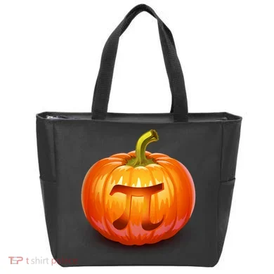 Pumpkin Pi Jack O Lantern Tote Bag