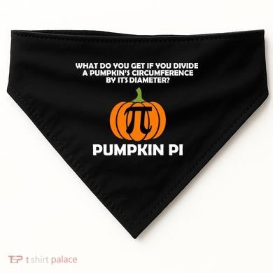 Pumpkin Pi Math Lovers USA-Made Doggie Bandana
