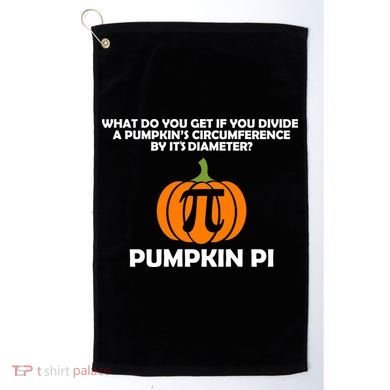 Pumpkin Pi Math Lovers Golf Towel