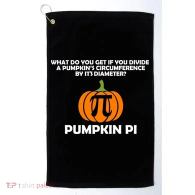 Pumpkin Pi Math Lovers Golf Towel