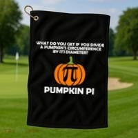 Pumpkin Pi Math Lovers Golf Towel thumb 1