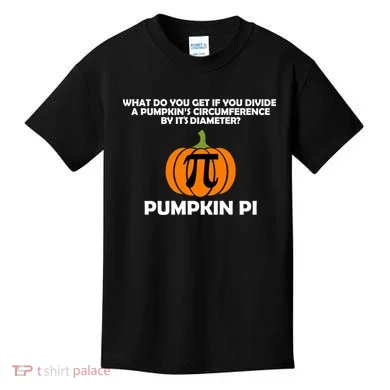 Pumpkin Pi Math Lovers Kids T-Shirt