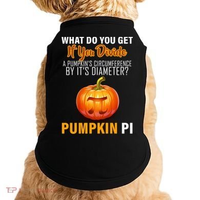 Pumpkin Pi Math Teacher Pun Doggie Tank