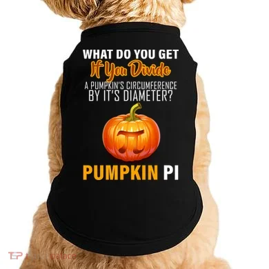 Pumpkin Pi Math Teacher Pun Doggie Tank