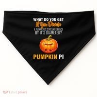 Pumpkin Pi Math Teacher Pun USA-Made Doggie Bandana thumb 0