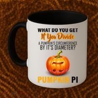 Pumpkin Pi Math Teacher Pun Coffee Mug thumb 2