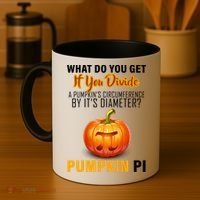 Pumpkin Pi Math Teacher Pun Coffee Mug thumb 4