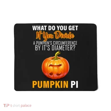 Pumpkin Pi Math Teacher Pun Mousepad