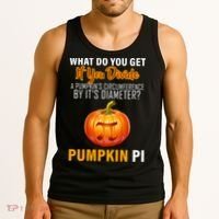 Pumpkin Pi Math Teacher Pun Tank Top thumb 3