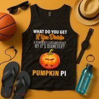 Pumpkin Pi Math Teacher Pun Tank Top thumb 4