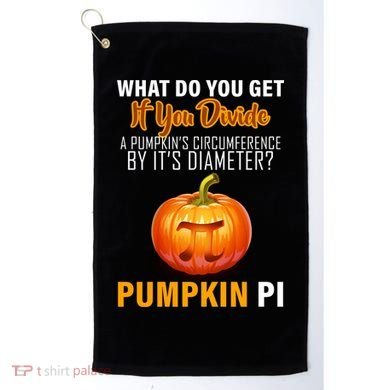 Pumpkin Pi Math Teacher Pun Golf Towel