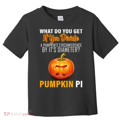Pumpkin Pi Math Teacher Pun Toddler T-Shirt