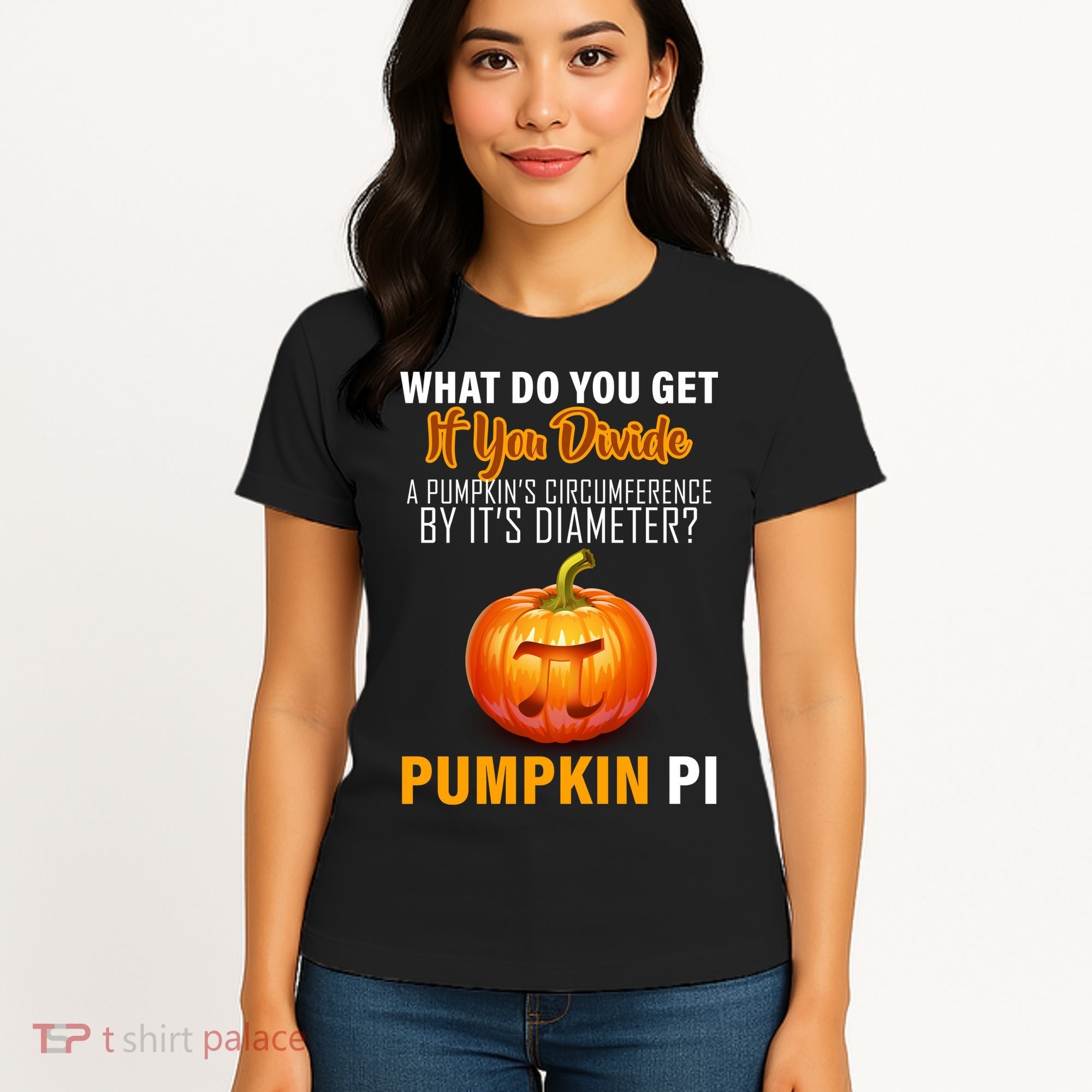 Pumpkin Pi Math Teacher Pun Women's T-Shirt
