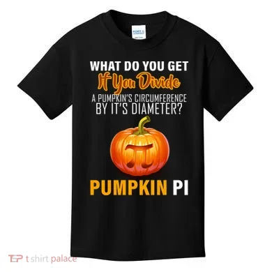 Pumpkin Pi Math Teacher Pun Kids T-Shirt