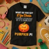 Pumpkin Pi Math Teacher Pun Kids T-Shirt thumb 3
